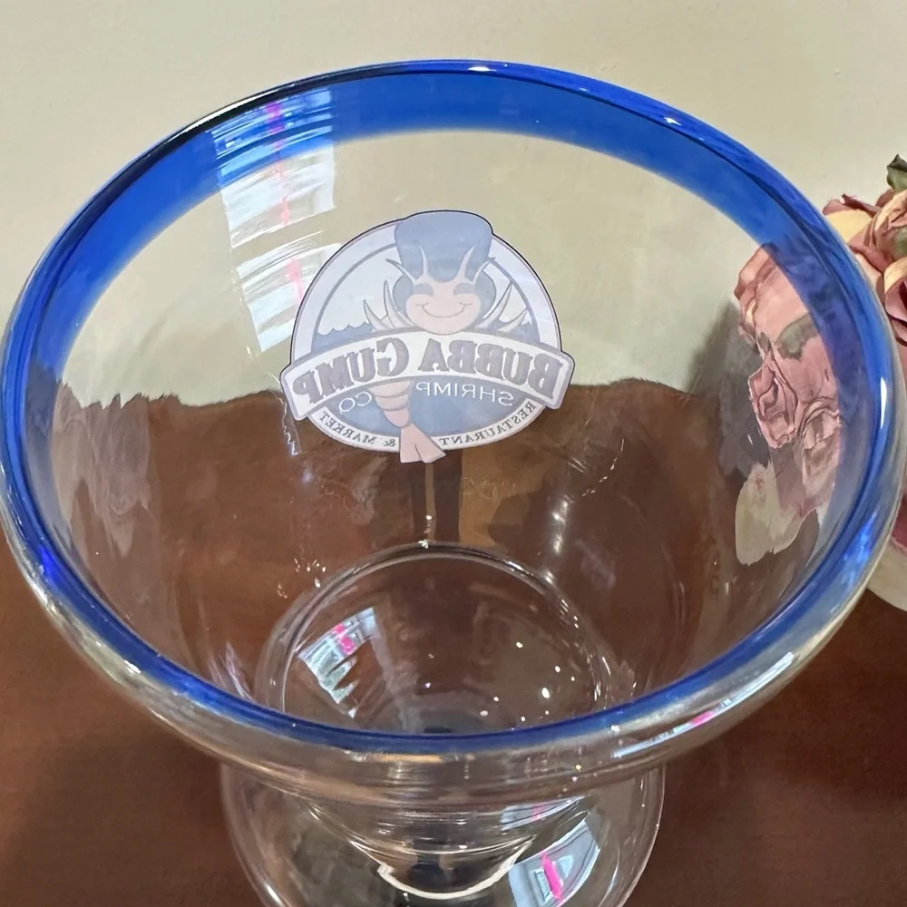 Bubba Gump Shrimp Co DENVER Restaurant Tall Clear Wide Mouth Drink Glass